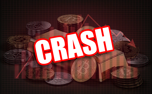 Major synchronized sell-offs in cryptocurrency, gold and silver gold bitcoin silver cover