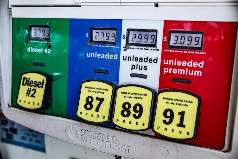 Inflation hits 3.3% as Iran conflict jolts U.S. prices 1 Close-up of a vintage gas pump station showing fuel prices and octane ratings in Los Angeles.